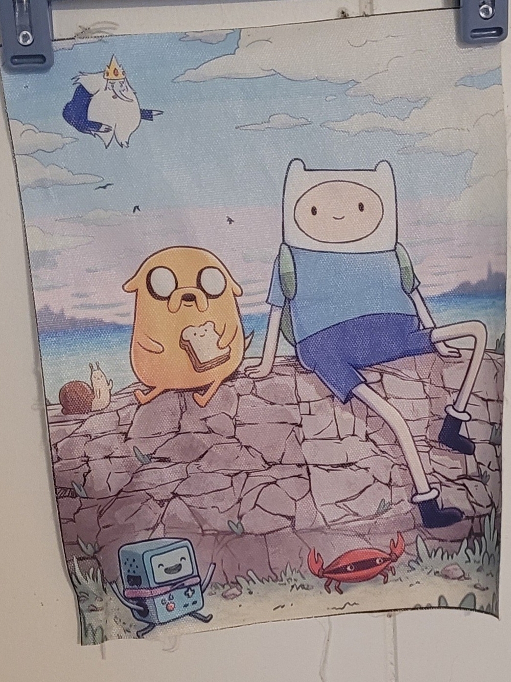 Adventure Time Canvas Art Print Lot 4 Set 7x9 Finn Jake BMO Unframed Wall Decor